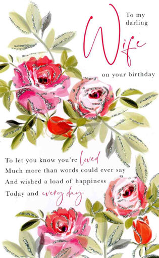 Picture of MY DARLING WIFE BIRTHDAY CARD